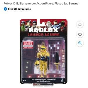 Roblox Child Darkenmoor Action Figure, Plastic Bad Banana
